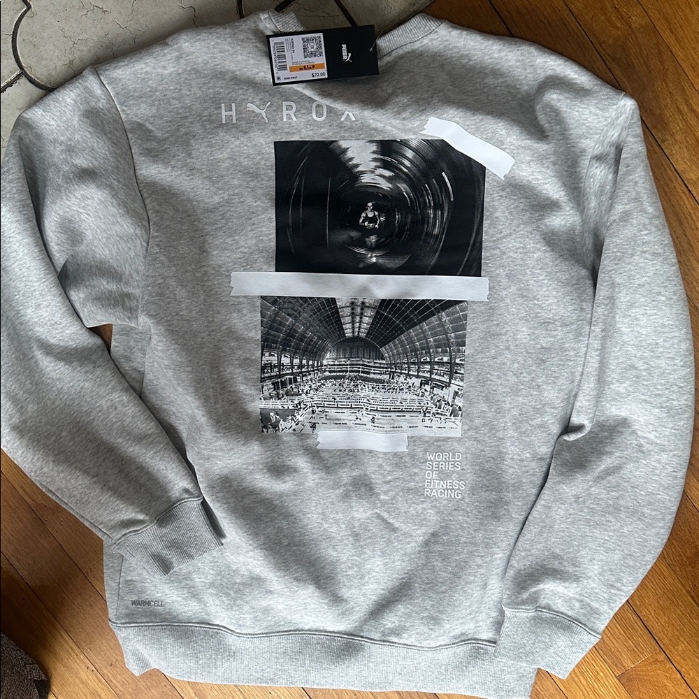 HYROX X PUMA Men's Graphic Crewneck sweatshirt size small - Picture 4 of 4